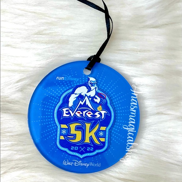 2022 RunDisney 5K Expedition Everest Acrylic Ornament - Picture 1 of 3